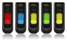 Team Group C145 128GB černo-žlutá / Flash disk / USB-A 3.2 Gen 1 / čtení až 100 MB/s (TC1453128GY01)