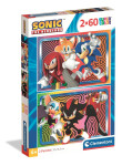 Puzzle 2x60 dílků Sonic the Hedgehog - Clementoni
