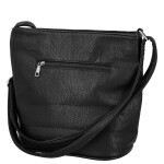 Trendy dámská koženková crossbody kabelka Tira, černá