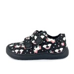 Dívčí barefoot tenisky KORO BLACK UNI Protetika jednorožci černé - 30