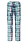 Pánské pyžamové kalhoty 500772H B90 čtyrkysovomodré káro Jockey