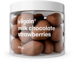Vilgain Lyofilizované jahody v čokoládě – mléčná čokoláda 120 g