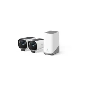Anker eufy S3 Pro bílá / Venkovní IP kamera se solárním nabíjením / 2x kamera + jednotka HomeBase 3 / 4K (T88923W1)