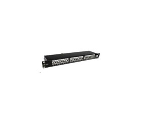Solarix Patch panel 24 x RJ45 CAT6 STP černý 1U SX24-6-STP-BK EDF_10101966