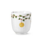 HAMMERSHOI Vánoční hrnek 2019 Kähler bílý 330 ml - KÄHLER Hrnek Hammershøi Christmas 2019, bílá barva, multi barva, porcelán