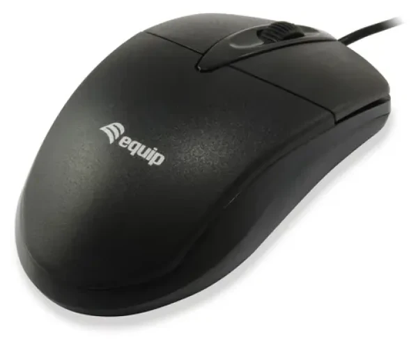 Equip Drátová myš černá / Drátová myš / USB-A / 1000 DPI / 1,35 m kabel / 3 tlačítka (245102)