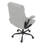 Kancelářské křeslo, houpací mechanismus, šedá látka, KA-K3104 GREY