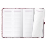 Busy B Týdenní diář Perfect Planner Burgundy Spatter 2026, červená barva, papír