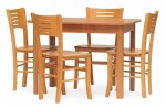 STIMA Jídelní set Forte-Verona VARIANTA PROVEDENÍ: (š/v/h) 150 x 85 x 77 cm + rozklad 40 cm + 4 židle