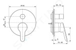 IDEAL STANDARD - Alpha Baterie pod omítku, chrom A7187AA