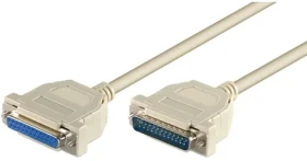 MicroConnect sériový kabel D-SUB 25-pin (M) - D-SUB 25-pin (F) 3m béžová (MODGR3)
