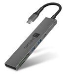 CONNECT IT CompactPRO šedá / Čtečka SD karet / 2x USB-A 3.0 / 1x USB-C (CHU-5150-AN)