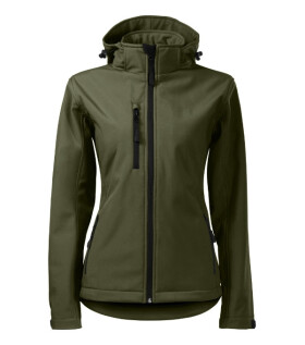 Performance softshellová bunda dámská military 2XL