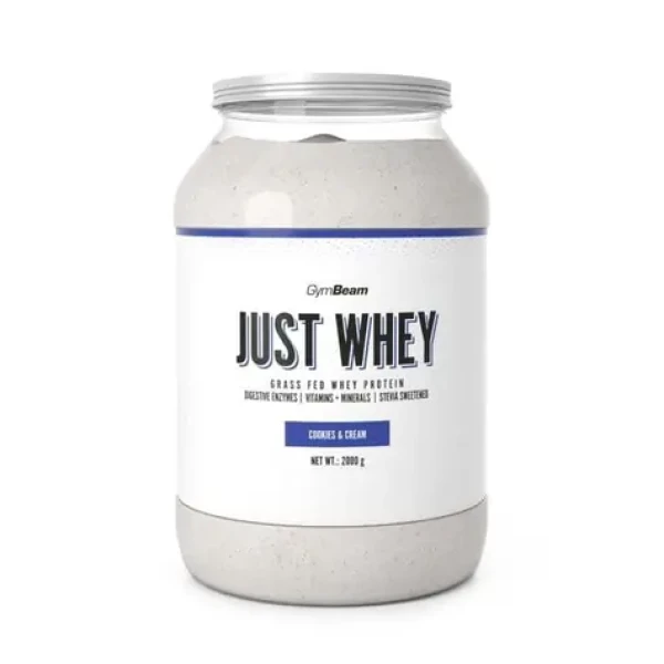 Just Whey Grass-Fed Protein – GymBeam (cookies cream, 2000 g) (28324-16-2000g-cookies&cream)