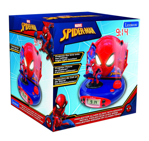 Lexibook 3D budík Spiderman s projekcí času - Alltoys Lexibook