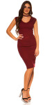 Sexy pletené šaty 9037 - KouCla UNI cappucino