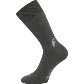 VOXX Ponožky bavlněné CASHMERE LOVE s kašmírem a ionty stříbra ANTRACITOVÉ (3 páry) 43-46 120988