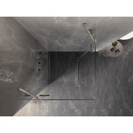 MEXEN/S - Lunar Duo sprchový kout dveře křídlové 110 x 110, transparent, nikl kartáčovaný 834-110L-110P-97-00