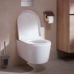 HANSGROHE - EluPura S Závěsné WC se sedátkem SoftClose, Rimless, AquaHelix Flush, HygieneEffect, EcoSmart, bílá 62055450
