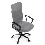 Kancelářská židle, houpací mechanismus, šedá látka, KA-W3109 GREY