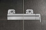 RAVAK - Chrome Sprchové dveře CRV1-100, 98-100 cm, satin/čiré sklo 1QVA0U01Z1