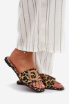 Plné Dámské Pantofle S Ozdobnou Přezkou Leopard Clariola 40