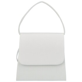 Elegantní dámské psaníčko kufříkového střihu Esmeralda, bílá