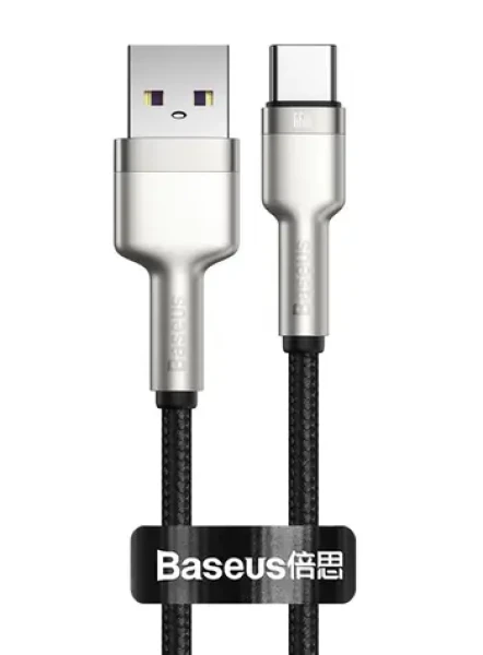 Baseus CAKF000001 Kabel USB-A (M) - USB-C (M) 0.25 m černá / 66W (CAKF000001)