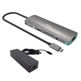 I-tec USB-C Metal Nano Docking Station 4K HDMI LAN with Power Delivery 100 W + Charger 100W EDF_2108622