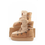 D.Franklin snow boots women winter fashion fur insulated brown beige dámské 39