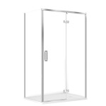 CERSANIT - SET C133 Sprchový kout Larga, pravý, 120x90x195, chrom + vanička Tako S601-334