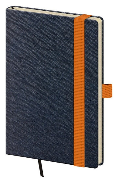 Diář 2027 týdenní kapesní New Praga - modrá