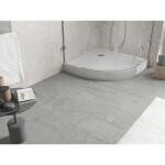 MEXEN - Flow+ Sprchová vanička čtvrtkruh 100 x 100, bílá lesk 46Q101010H