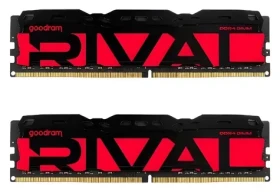 GOODRAM RIVAL Radiant červená / Operační paměť / 32 GB (2x16 GB) / DDR4 / 3200 MHz / CL16 / DIMM (GGRRD4-32L16A/32GDC)
