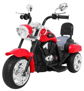 Mamido Dětská elektrická motorka Chopper červená