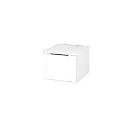 Dřevojas - Nízká skříňka DOS SNZ1 40 - M01 Bílá mat / Úchytka T07 / M01 Bílá mat 281465I