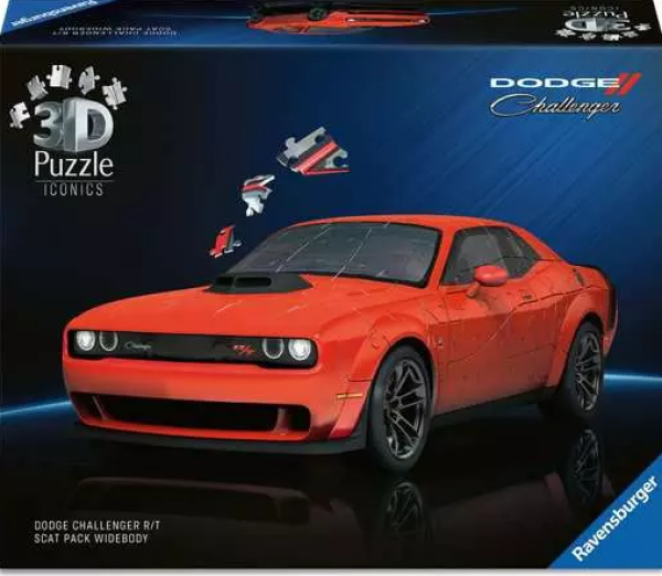 3D Puzzle Iconics: Dodge Challenger R/T Scat Pack Widebody 108 dílků