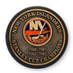 Mustang Puk New York Islanders NHL Stanley Cup Years Gold Medallion