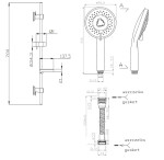 INVENA - Sprchový set MILOS EXE AU-21-P01-L