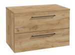 Kielle - Vega Skříňka včetně desky pod umyvadlo 80x50x46 cm, zlatý dub 50018S811