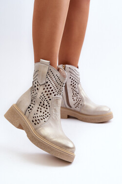 Dámské kůže Díra Botky kovbojka Zlaté Lewski 3305/2 37