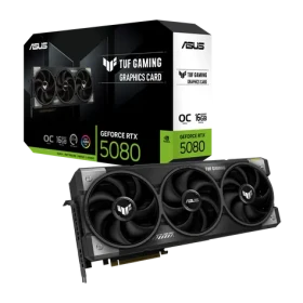 ASUS TUF Gaming GeForce RTX 5080 16GB OC / 2407MHz / 16GB GDDR7 / 256-bit / 2x HDMI + 3x DP / 850W (16) (90YV0M30-M0NA00)