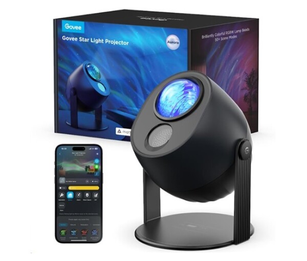 Govee Galaxy Light Projector Pro Matter s reproduktorem