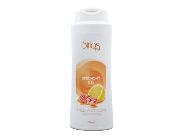 Sirios Herb Sprchový gel Med a citrón 500ml