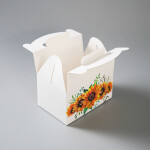 Výslužková krabice s rukojetí Yellow 13x9x7cm