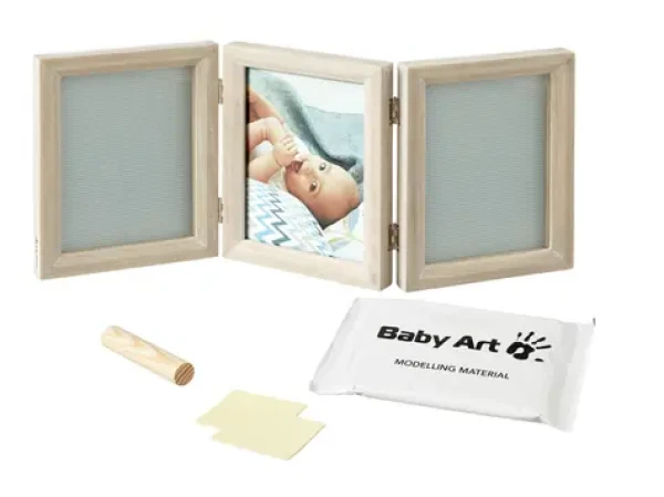 Baby Art Double Print Frame White Stormy