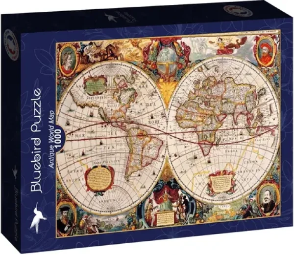 BLUEBIRD Puzzle Antická mapa světa