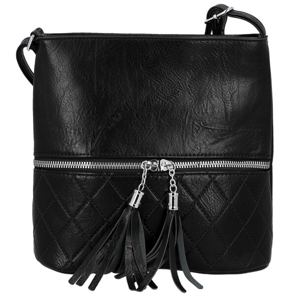 Stylová dámská koženková crossbody kabelka Betty, černá