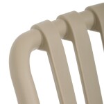 Židle jídelní, stohovatelná, cappucino plast