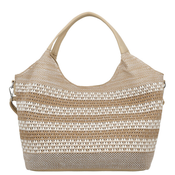 Elegantní dámská kabelka do ruky Carlita, krémová